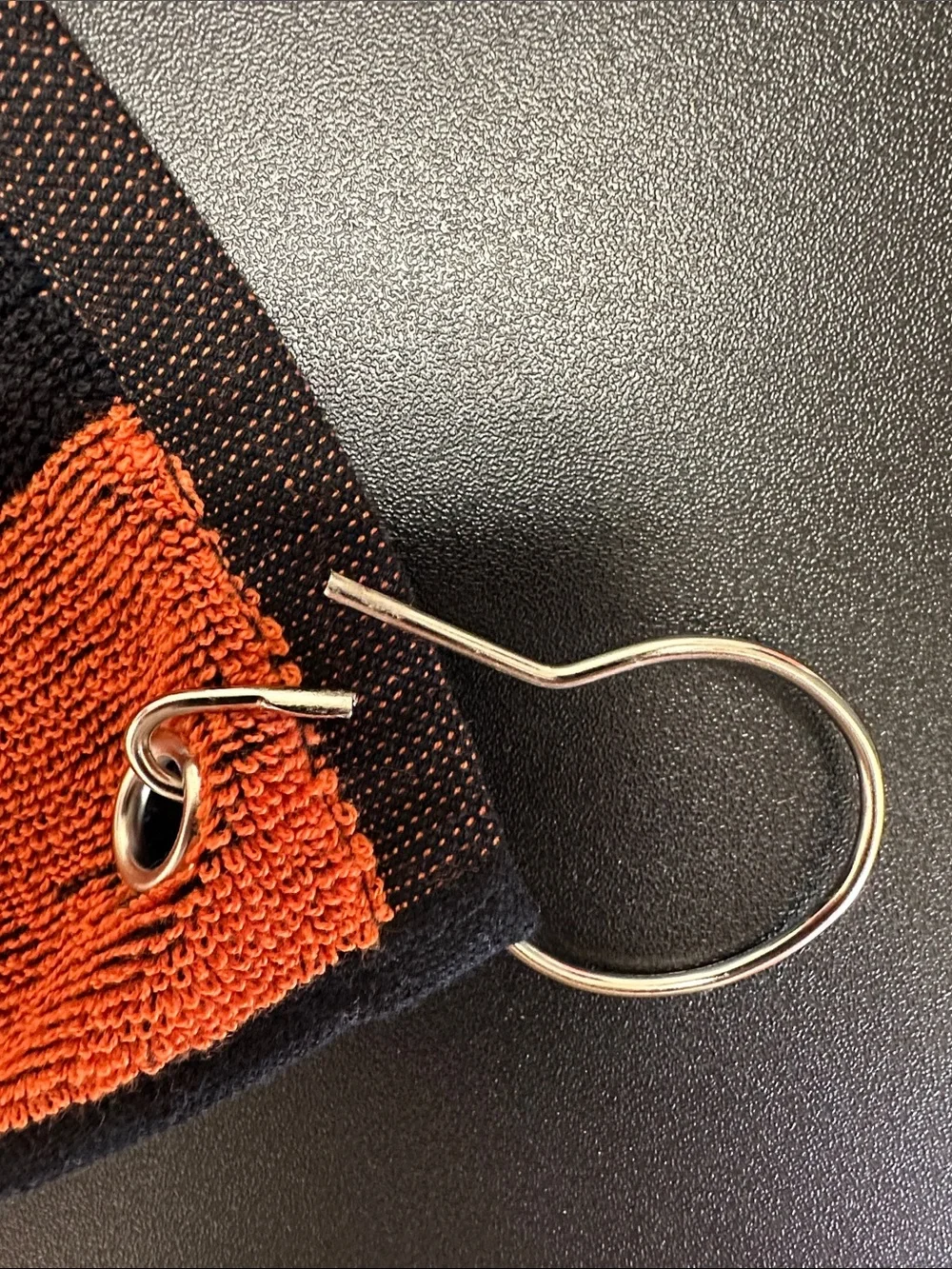 Harley-Davidson Orange and Black Motorcycles Logo Hand Towel